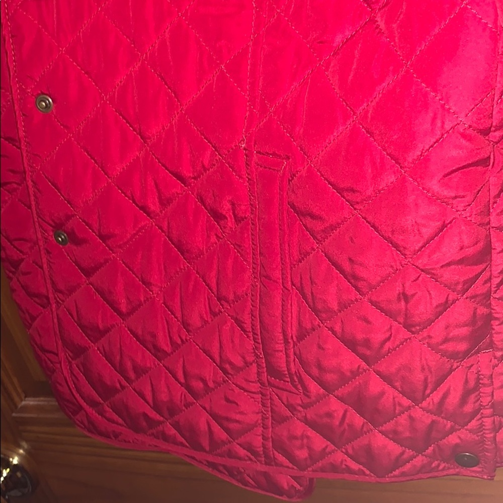 J.Jill Medium Red Lightweight Polyester Jacket - image 5